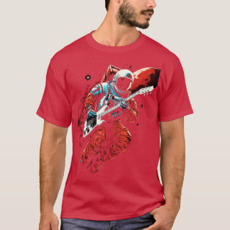 Rock Roll Muziekconcert Festival Astronaut Space G T-shirt