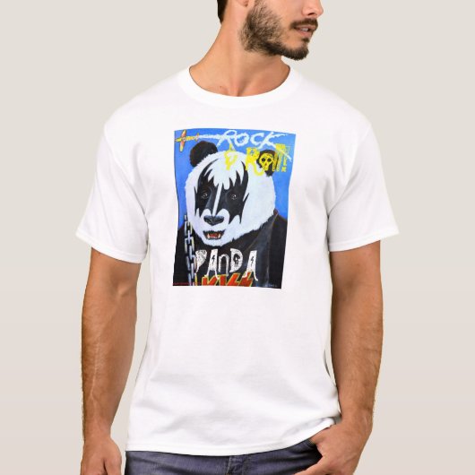 Rock & Roll panda T-shirt (Voorkant)