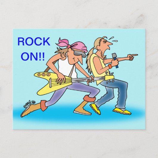 ROCK & ROLL POST CARDS FOR ROCKERS BRIEFKAART (Voorkant)