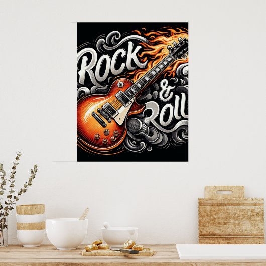 Rock & Roll Poster (Keuken)