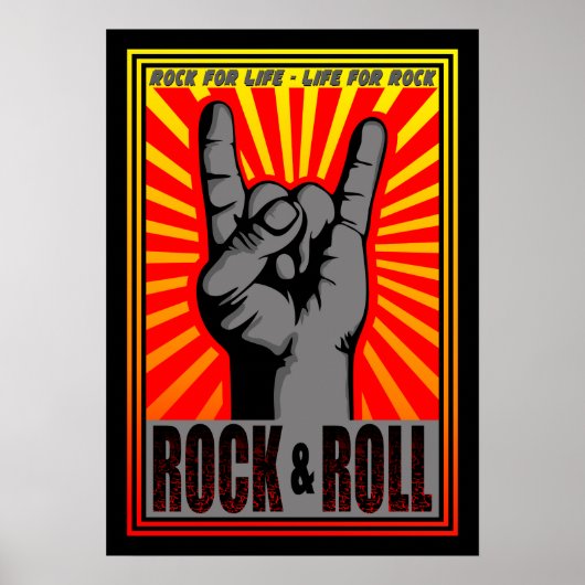 Rock & Roll Poster (Voorkant)