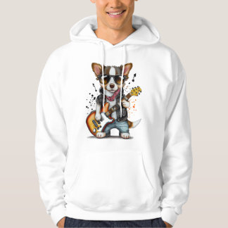 Rock Roll Puppy Dog (One) Hoodie