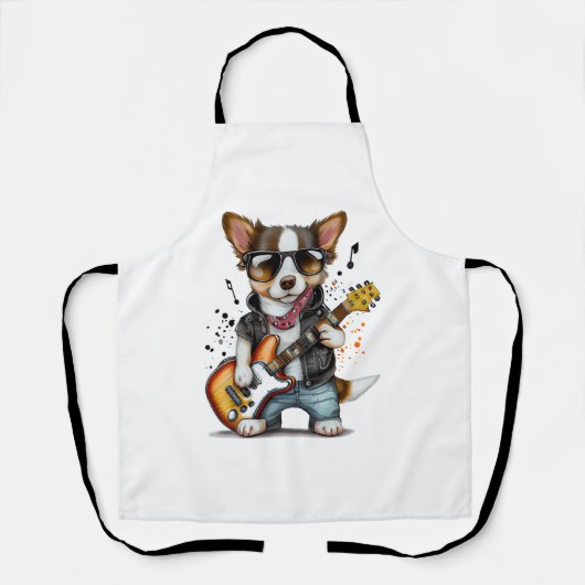 Rock Roll Puppy Dog (One) Schort (Voorkant)