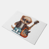Rock Roll Puppy Dog (Twee) Deurmat (Schuin)