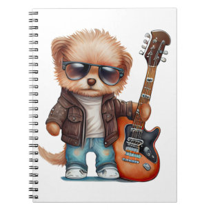 Rock Roll Puppy Dog (Twee) Notitieboek