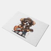 Rock Roll Puppy Dog (Zes) Deurmat (Schuin)