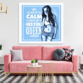 Rock & Roll Queen opgespannen canvasprint Canvas Afdruk (Insitu (Woonkamer))