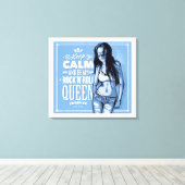 Rock & Roll Queen opgespannen canvasprint Canvas Afdruk (Insitu (Houten vloer))