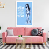 Rock & Roll Queen Stretched Canvas Print (Insitu (Woonkamer))