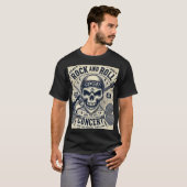 Rock & Roll Rebellion Skull T-shirt (Voorkant volledig)