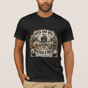 Rock & Roll Revival Skull & Strings Festival T-s T-shirt