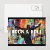 Rock & Roll Revolution Briefkaart (Voorkant / Achterkant)