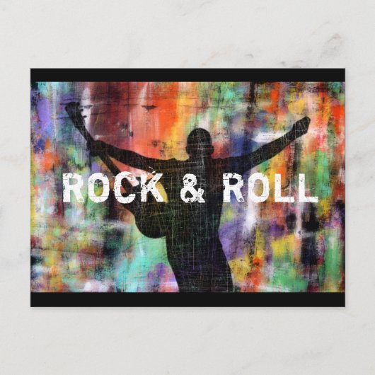 Rock & Roll Revolution Briefkaart (Voorkant)