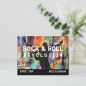Rock & Roll Revolution Briefkaart (Staand voorkant)