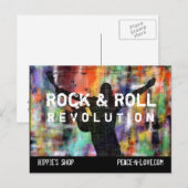 Rock & Roll Revolution Briefkaart (Voorkant / Achterkant)