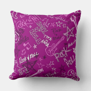Rock & Roll Rock Star Pink Sierkussen