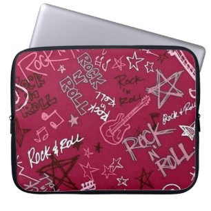 Rock & Roll Rock Star Red-laptophoes Laptop Sleeve