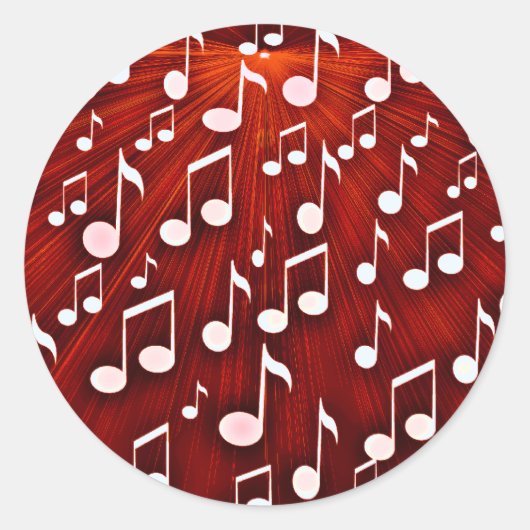 Rock & Roll_ Ronde Sticker (Voorkant)