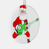 ROCK & ROLL SANTA KERAMISCH ORNAMENT (Rechts)