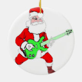 ROCK & ROLL SANTA KERAMISCH ORNAMENT (Achterkant)