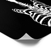 Rock & Roll Skeleton Guitar Music Lover Gift Poster (Hoek)