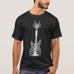 Rock & Roll Skeleton Guitar Music Lover Gift T-shirt