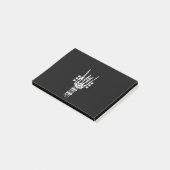 Rock & Roll Skeleton Guitar Music Lover Post-it® Notes (Schuin)