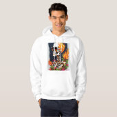 Rock & Roll Skull Crossbones T-Shirt Design – (Voorkant volledig)