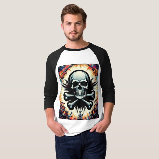 Rock & Roll Skull Festival T-shirt (Voorkant volledig)