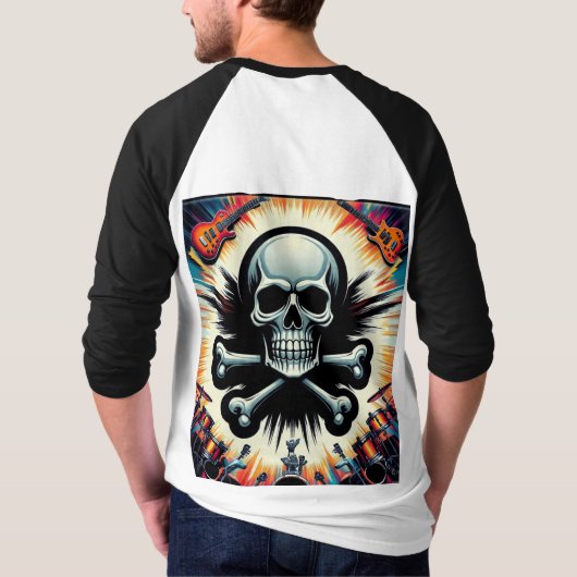 Rock & Roll Skull Festival T-shirt (Achterkant)