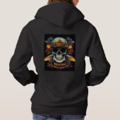 Rock & Roll Skull Festival Tee | Electric Guitar  Hoodie (Achterkant)