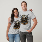 Rock & Roll Skull Muurschildering T-shirt Design – (Unisex)