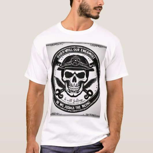 Rock & Roll Skull Shades T-shirt (Voorkant)