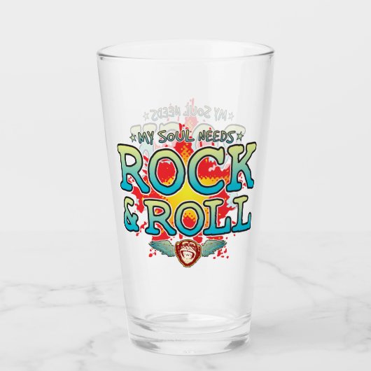 Rock & Roll Soul Glass Tumbler (Voorkant)