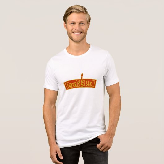 Rock & Roll Tri-Blend Shirt (Voorkant volledig)