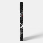 Rock & Roll typografie - zwart Case-Mate iPhone Case (Achterkant / Links)