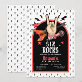 Rock & Roll verjaardagsuitnodiging voor elke leeft Kaart (Voorkant / Achterkant)