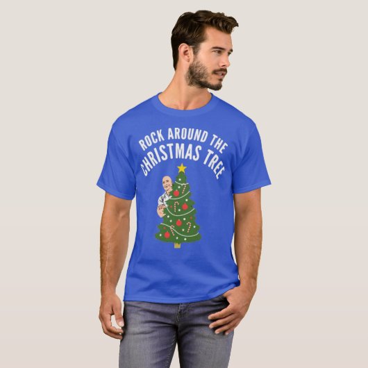 Rock Rond de kerstboom T-shirt (Voorkant volledig)