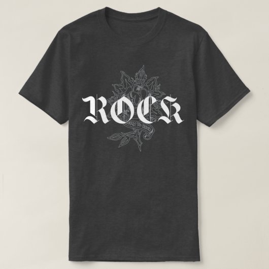Rock roos tattoo ontwerp t-shirt (Design voorkant)