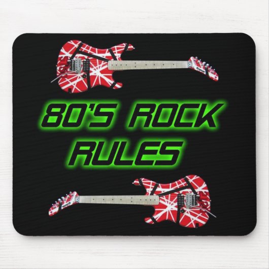 Rock Rules Mousepad van 80 Muismat (Voorkant)