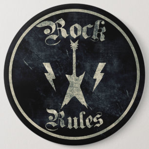 Rock Rules! Ronde Button 6,0 Cm