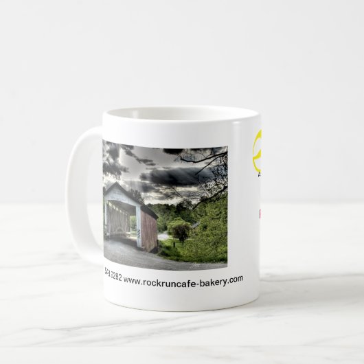 Rock Run Cafe & Bakery Coffee Mok (Voorkant links)