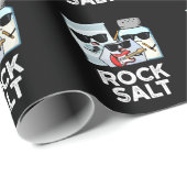 Rock Salt Funny Condition Music Pun Dark BG Cadeaupapier (Rol Hoek)