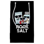 Rock Salt Funny Condition Music Pun Dark BG Klein Cadeauzakje (Voorkant)