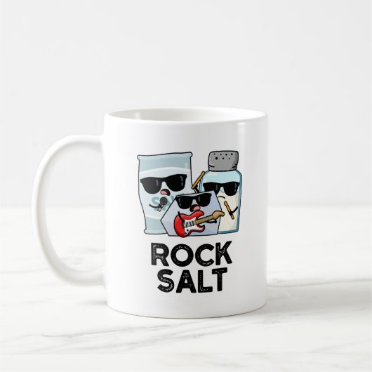 Rock Salt Funny Condition Music Pun Koffiemok (Links)