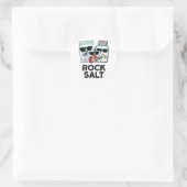 Rock Salt Funny Condition Music Pun Ronde Sticker (Tas)