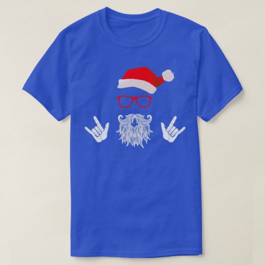 Rock Santa Claus Beard Pet Sunbril Classic TShi T-shirt (Design voorkant)