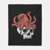 Rock Schedel Heavy Metal Fleece Deken (Voorkant)
