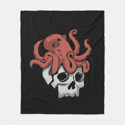 Rock Schedel Heavy Metal Fleece Deken (Voorkant)