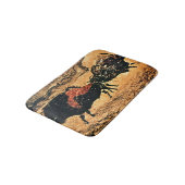 Rock-schilderij van bison, c.17000 BC Badmat (Gekanteld)